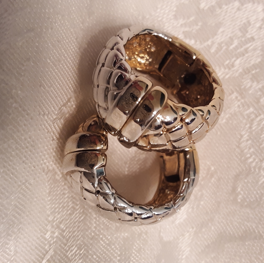 Vintage Magnet 2 Tone Earrings